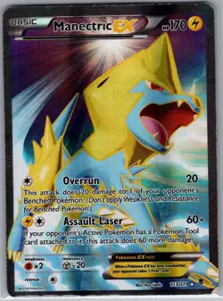 Manectric EX 113/119 XY - Phantom Forces - Pokemon Card - MP - Image 1
