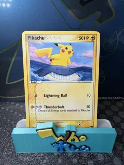 Pikachu 12/17 Pop Series 5 Non-Holo Pokemon Card NM - Image 1