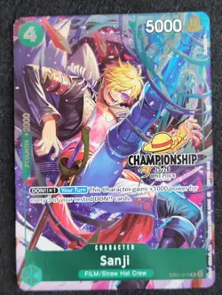 Sanji EB01-014 One Piece Card Game TCG 25-26 Championship Event Pack Promo - Image 1
