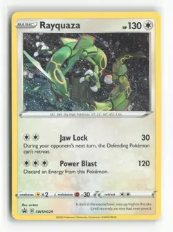 Pokemon Black Star Promo Cards #SWSH029 Rayquaza - Image 1