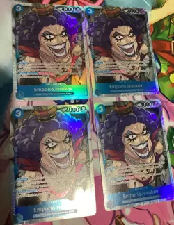 Emporio.Ivankov ST12-010 SR ONE PIECE Tcg Card Game NM BLUE Starter Deck 12 X4 - Image 1