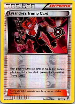 LP Lysandre's Trump Card 99/119 {{Reverse Holo}} XY - Phantom Forces - Image 1