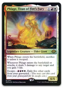Phlage, Titan of Fire's Fury #197 (Foil) (LP) Prerelease Cards PRE Magic MTG - Image 1