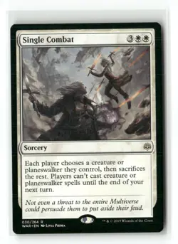 Single Combat 30 Rare War of the Spark Magic: The Gathering Near Mint - Image 1