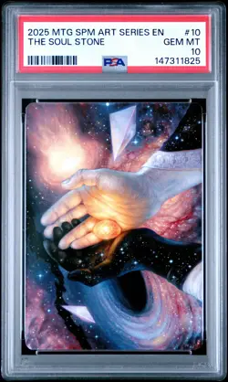 2025 MTG MARVEL'S SPIDER-MAN ART SER #10 THE SOUL STONE PSA 10 - Image 1
