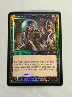 MTG FOIL Corrupt 7th Edition Magic the Gathering - Image 1