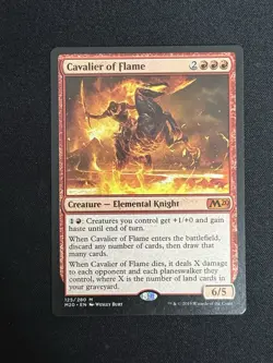 Magic: The Gathering Cavalier of Flame 125/280 Core Set 2020 Mythic Regular - Image 1
