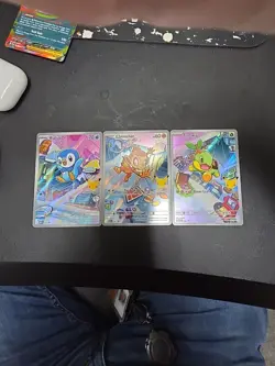 Pokemon TCG First Partner Illustration Collection Series 1 Gen 7 Alola Starters - Image 1