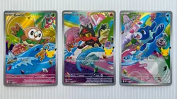 Pokemon TCG First Partner Illustration Collection Series 1 Alola Starters - Image 1