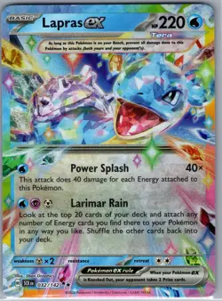 Lapras ex 032/142 SV07: Stellar Crown - Pokemon Card - NM - Image 1