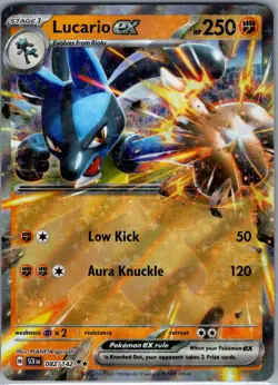 Lucario ex 082/142 SV07: Stellar Crown - Pokemon Card - NM - Image 1