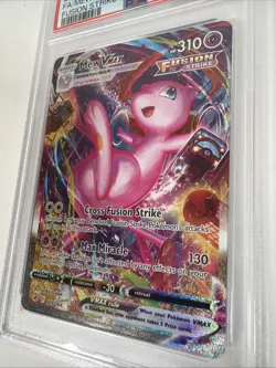 2021 Pokemon Fusion Strike Mew Vmax Secret Rare 269/264 PSA 9 - Image 2