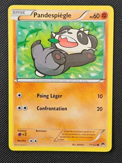 FRENCH PANDESPIEGLE PANCHAM 71/122 BREAKPOINT POKEMON NM/M 2016 - Image 1