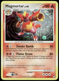 Pokemon Magmortar Holo Rare Mysterious Treasures 12/123 HP Holo - Image 1