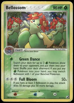 Pokemon Bellossom Holo Rare Unseen Forces 3/115 HP Holo - Image 1