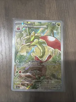 Pokemon TCG Flapple 210/191 Sv08: Surging Sparks Holo illustration Rare NM - Image 1