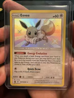 Pokemon Eevee TCG SV41/SV94 Hidden Fates Shiny Vault NM - Image 1