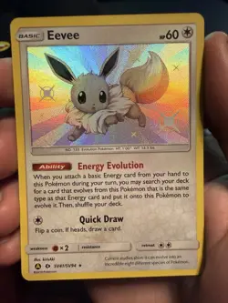 Pokemon Eevee TCG SV41/SV94 Hidden Fates Shiny Vault NM - Image 2