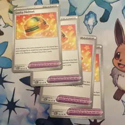 Pokemon TCG Twilight Masquerade Lucky Helmet 158/167 x4 Playset - Image 1