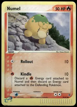 Pokemon Numel Common Dragon 70/97 HP Reverse Holo - Image 1