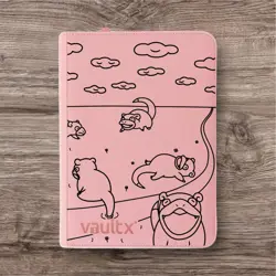 Vault X - 9 Pocket eXo-Tec Zip Binder Folder - Pink Pokemon Slowpoke - Image 1