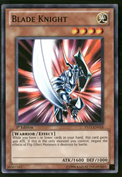 Blade Knight YS11-EN014 Common / Short Print Yu-Gi-Oh 1st Edition Near Mint - Image 1