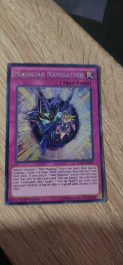 Yu-Gi-Oh! TCG Magician Navigation TDIL-EN071Secret Rare 1st Edition NM - Image 2