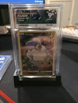ACE 9 Graded Mareep 2023 Pokemon Sword & Shield Crown Zenith #GG34/GG70 Full Art - Image 1