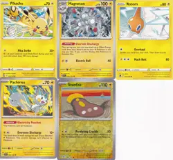 POKEMON 10 CARD ELECTRIC TYPE CARD LOT. - Image 1