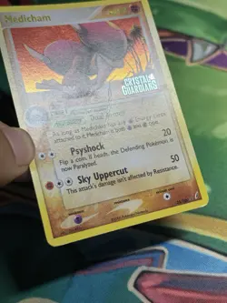 Medicham 25/100 Ex Crystal Guardians Reverse Holo Stamped Rare Pokemon Card MP - Image 4