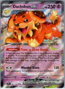 Dachsbun ex 067/142 SV07: Stellar Crown - Pokemon Card - NM - Image 1