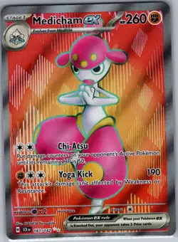 Medicham ex 161/142 SV07: Stellar Crown - Pokemon Card - NM - Image 1