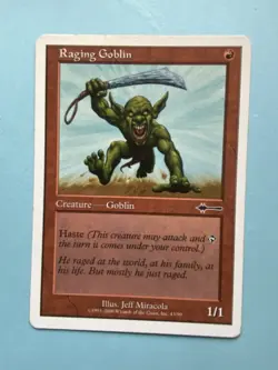 Raging Goblin 43/90 Beatdown Box Set MTG Magic The Gathering L1850* near mint nm - Image 1