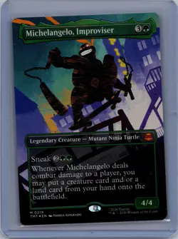 Michelangelo, Improviser (Borderless) TMT 219 Foil M NM - Image 1