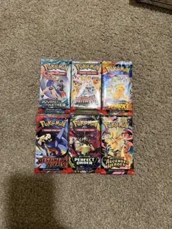Pokemon TCG Single Packs! 16 Total Including 6 Different Pokemon Sets! - Image 2