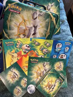 Lot of Pokemon Tins with Accessories (No Packs) - Image 3