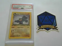 x1 2000 Pokemon Team Rocket 1st Edition Dark Machamp Holo 10 PSA 9 Mint - Image 1