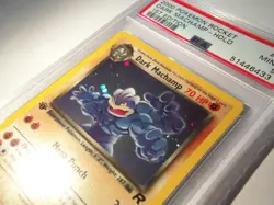 x1 2000 Pokemon Team Rocket 1st Edition Dark Machamp Holo 10 PSA 9 Mint - Image 3