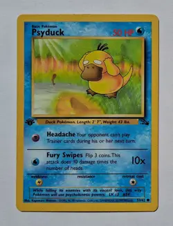 Pokemon - Psyduck - Fossil 53/62 1st Edition - Common - MP - Image 1