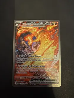Pokemon TCG Team Rocket's Moltres ex (229/182) Destined Rivals SIR, NM/Mint - Image 1