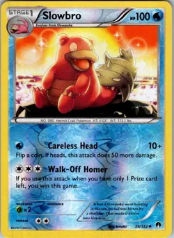 Pokemon | XY - BREAKpoint | Slowbro | 20/122 | Reverse Holo | MP - Image 1