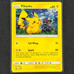 Pikachu - SM86 - HD Swirl - Black Star Promo - Pokemon Sun & Moon - Pokemon - LP - Image 1