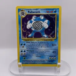 Poliwrath 13/102 Unlimited Base Set Holo LP Rare WOTC Pokemon TCG Vintage Single - Image 1