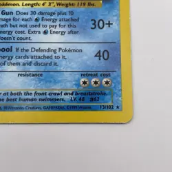 Poliwrath 13/102 Unlimited Base Set Holo LP Rare WOTC Pokemon TCG Vintage Single - Image 5