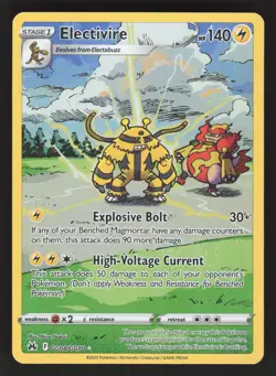 Electivire GG08/GG70 Pokemon TCG Crown Zenith: Galarian Gallery NM - Image 1