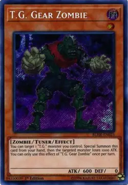 T.G. Gear Zombie - BLHR-EN023 - Secret Rare - 1st Edition x1 - Lightly Played - Image 1