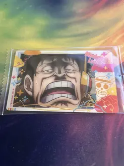 One Piece Luffy Japanese Wafer Card - Image 1