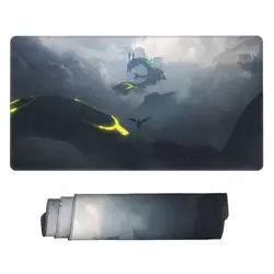 115058 Rayquaza - Pokemon Board Game HD Playmat Game Mousepad Play Mat of TCG - Image 1