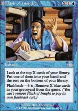MTG magic cards 2x Flash of Insight Judgment Light Play, English - Image 1