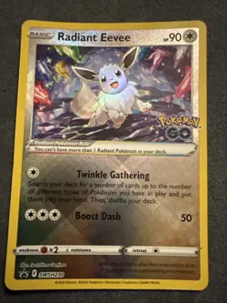 Pokemon TCG Radiant Eevee SWSH230 Sword & Shield Promo Card in NM Condition - Image 1
